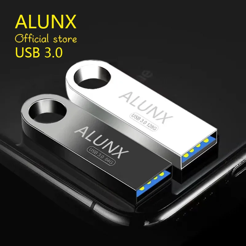 USB 3.0 ALUNX 64G Pendrive Metal Usb Flash Drive 128Gb Memory Stick 32Gb 4Gb 128Gb Pen Drive 64 Gb 8Gb Usb Stick 16 Gb