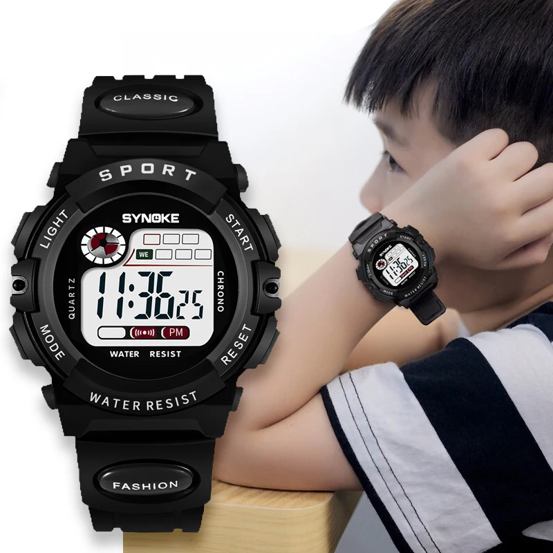 Kids Watches Children Digital LED Fashion Sport Watch Cute boys girls Wrist watch For Waterproof Gift Watch Alarm Men Clock New