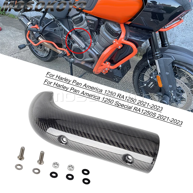 Exhaust Pipe Heat Shield Anti-scalding Cover For Harley Pan America 1250 Special RA1250S RA1250 21-2024 Muffler Protector Guard