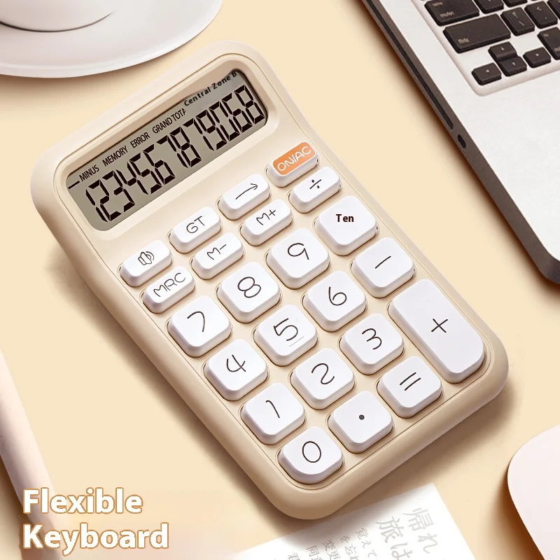 YOAINGO Calculator Flexible keyboard Student specific Office Financial Accountant Commercial accounting Mechanical buttons gift