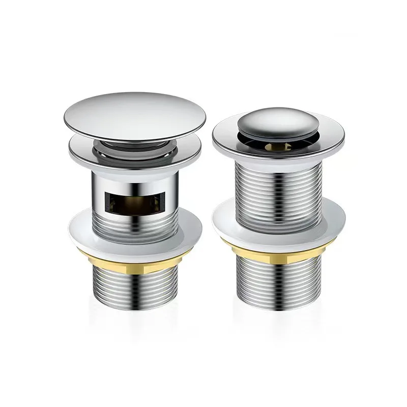 

Copper bouncing drain, copper core and copper cap, large-displacement bathroom bouncing press washbasin drain, anti-odor