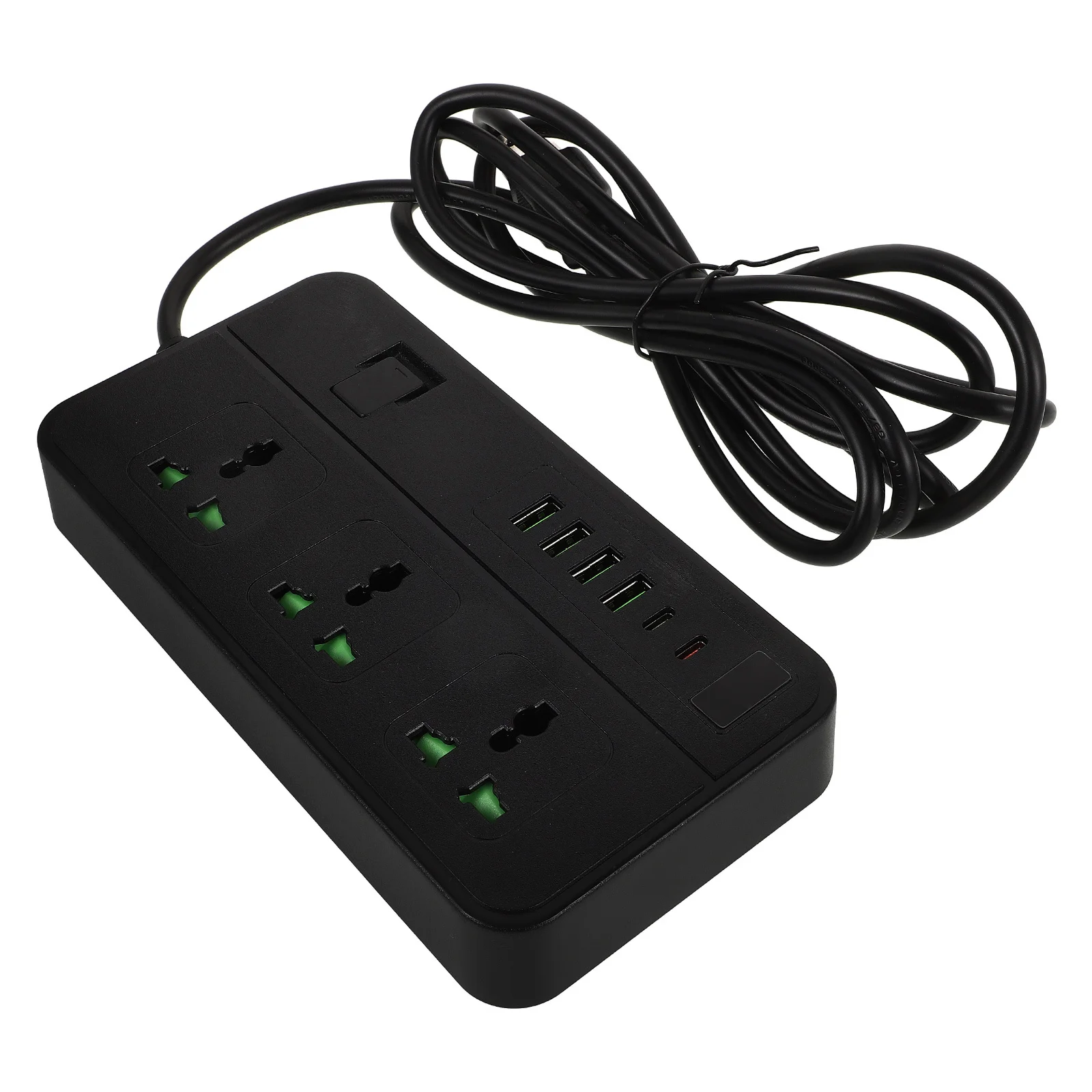

Protector Power Strip 3 Outlets Multiple USB Charging Ports Fast Charging Extension Cord for Home Office Studio Multi Plug