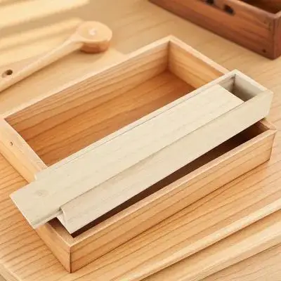 

1pc Wooden Jewelry Box Small Trinket Storage Case Sliding Lid For Rings Earrings Bracelets Organizer Vintage Gift Box Container