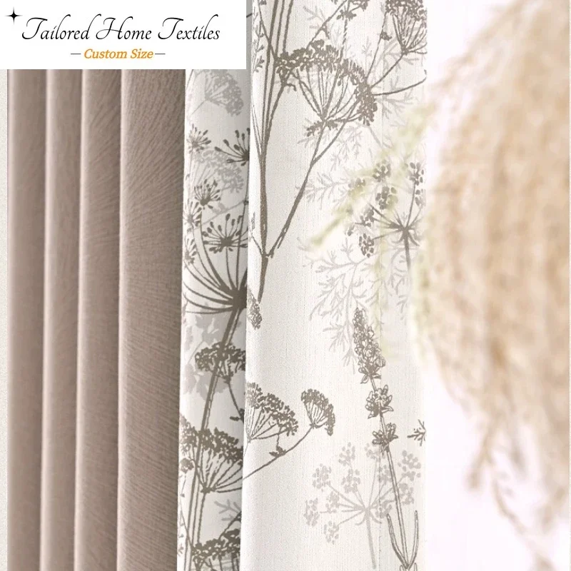 Custom Size Fashion Luxury European Curtains for Living Room Texture Cream Style Simple Bedroom White Tulle Embroidered