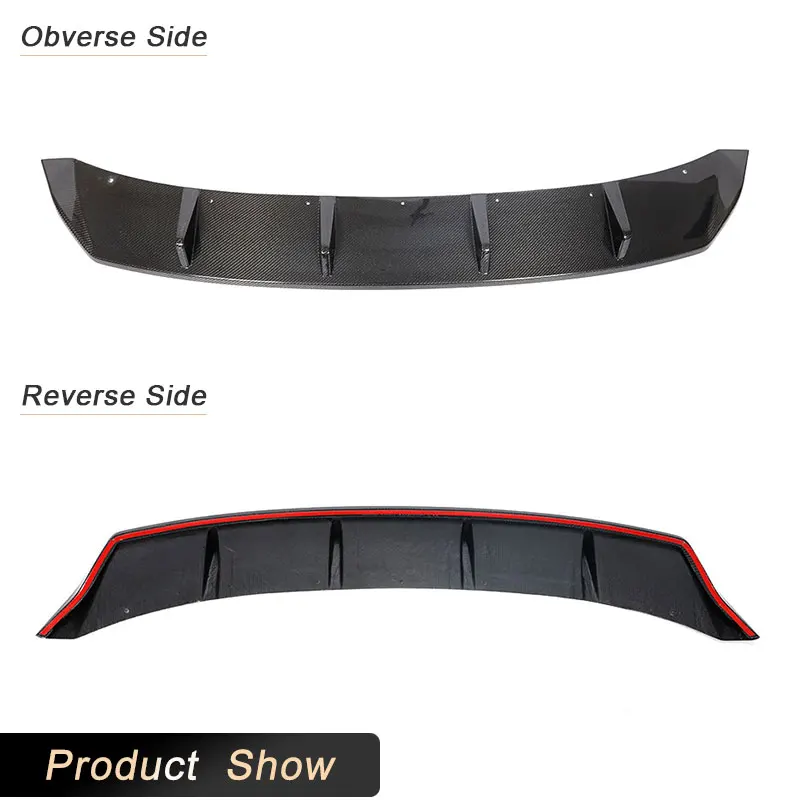 Carbon Fiber Rear Bumper Diffuser Lip Spoiler for BMW I3 Series I01 4-Door 2018-2020 Car Rear Diffuser Lip Apron Guard Body Kit