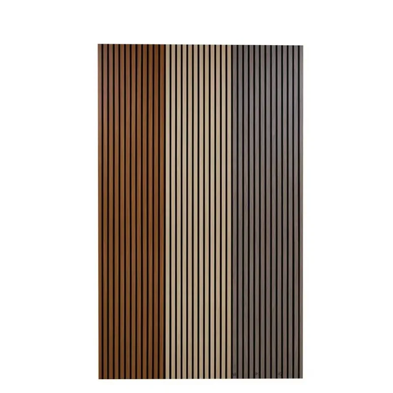 

Wood design Decorative wood plastic board Plastic sound insulation Natural oak acoustic slats Outdoor wallboard