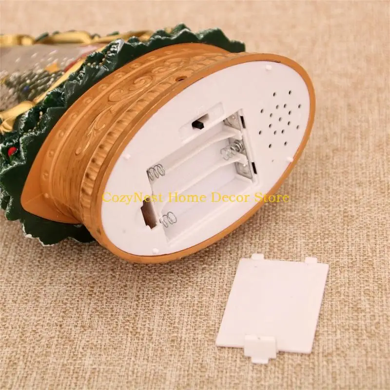 

92MF Музыкальный вращающийся рождественский дисплей глобуса снега с эффектом снега с красочным освещением