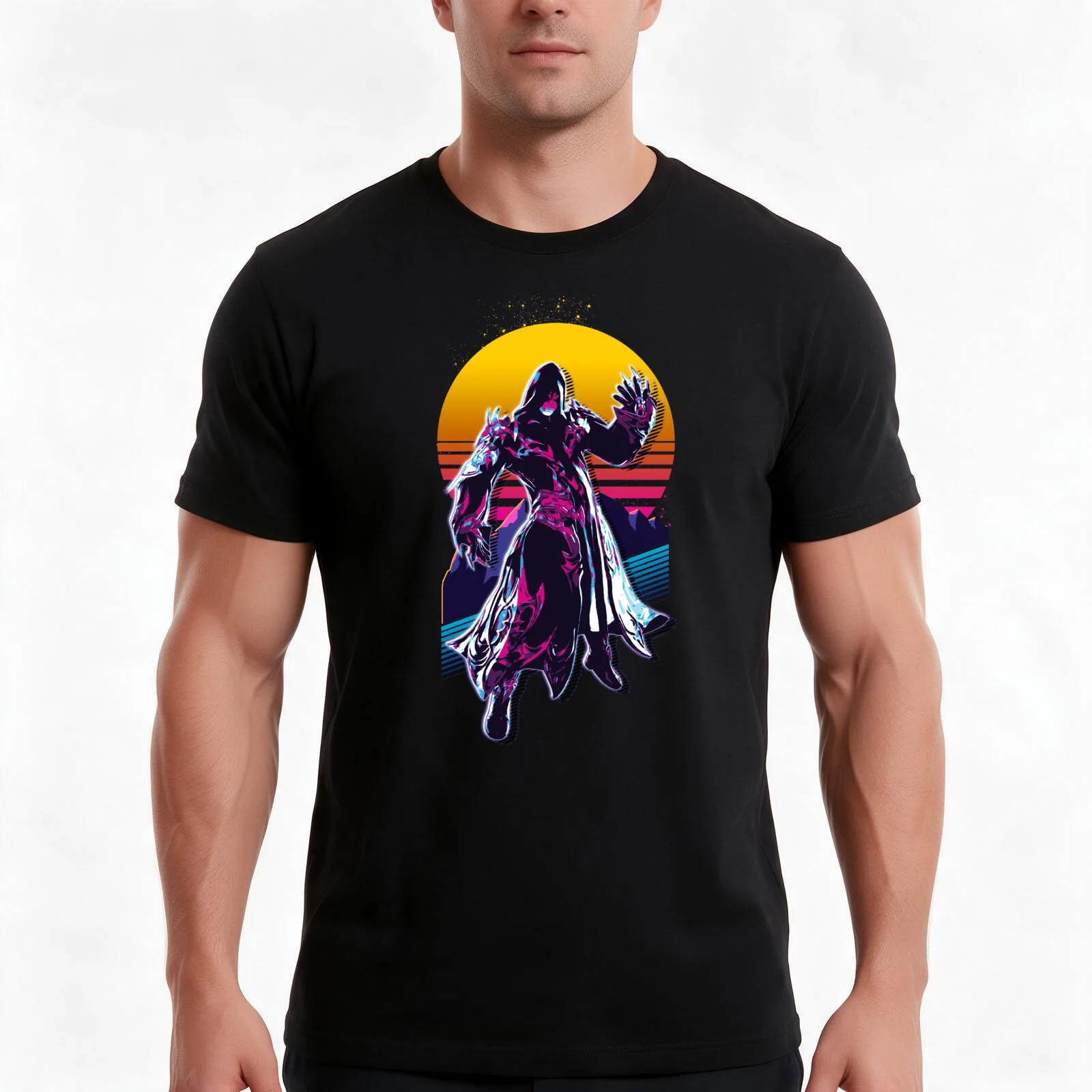 Lahabrea - FFXIV *80s retro* T-Shirt Summer Casual Cotton Tee Oversized Streetwear Tops Vintage Graphic Print 100% Cotton