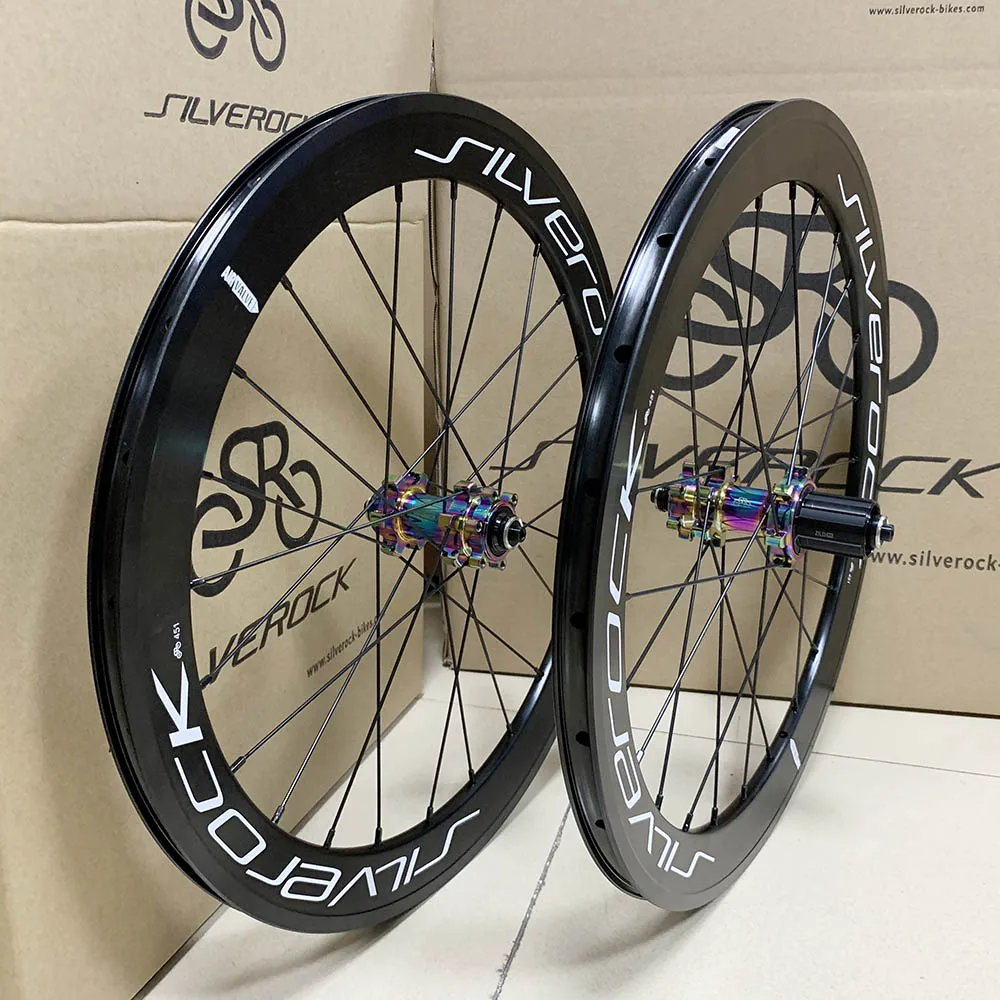 

SILVEROCK Alloy SR42 Wheels 451 406 Disc Brake Seemless Weld for D8 Archer Tern D9 Vigor Folding Bike Minivelo Bicycle Wheelset