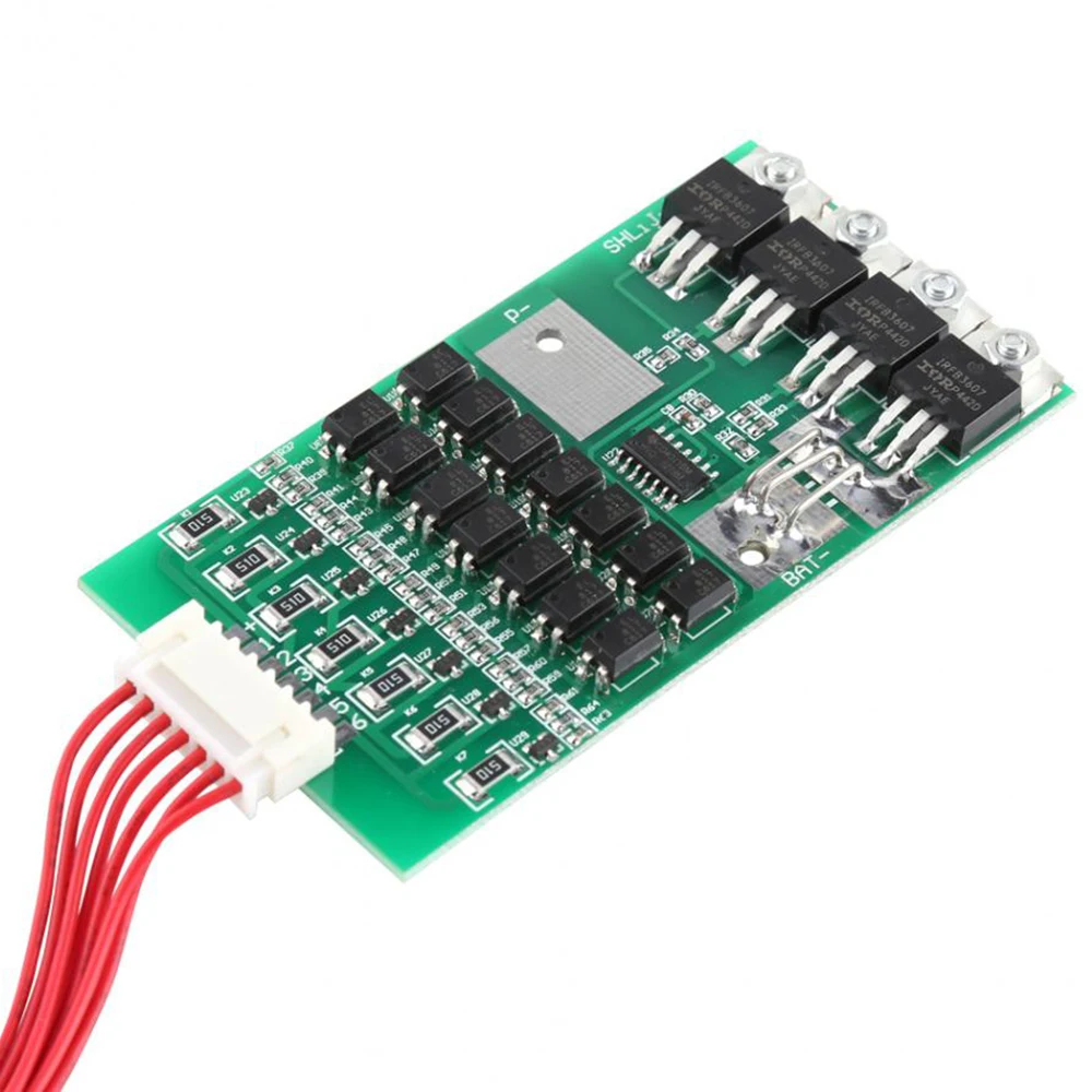 Battery Balancer With Matching Cable Automatic Protection Function 7S Bms Li-ion Lithium 18650 Battery Protection Board 24V 20A