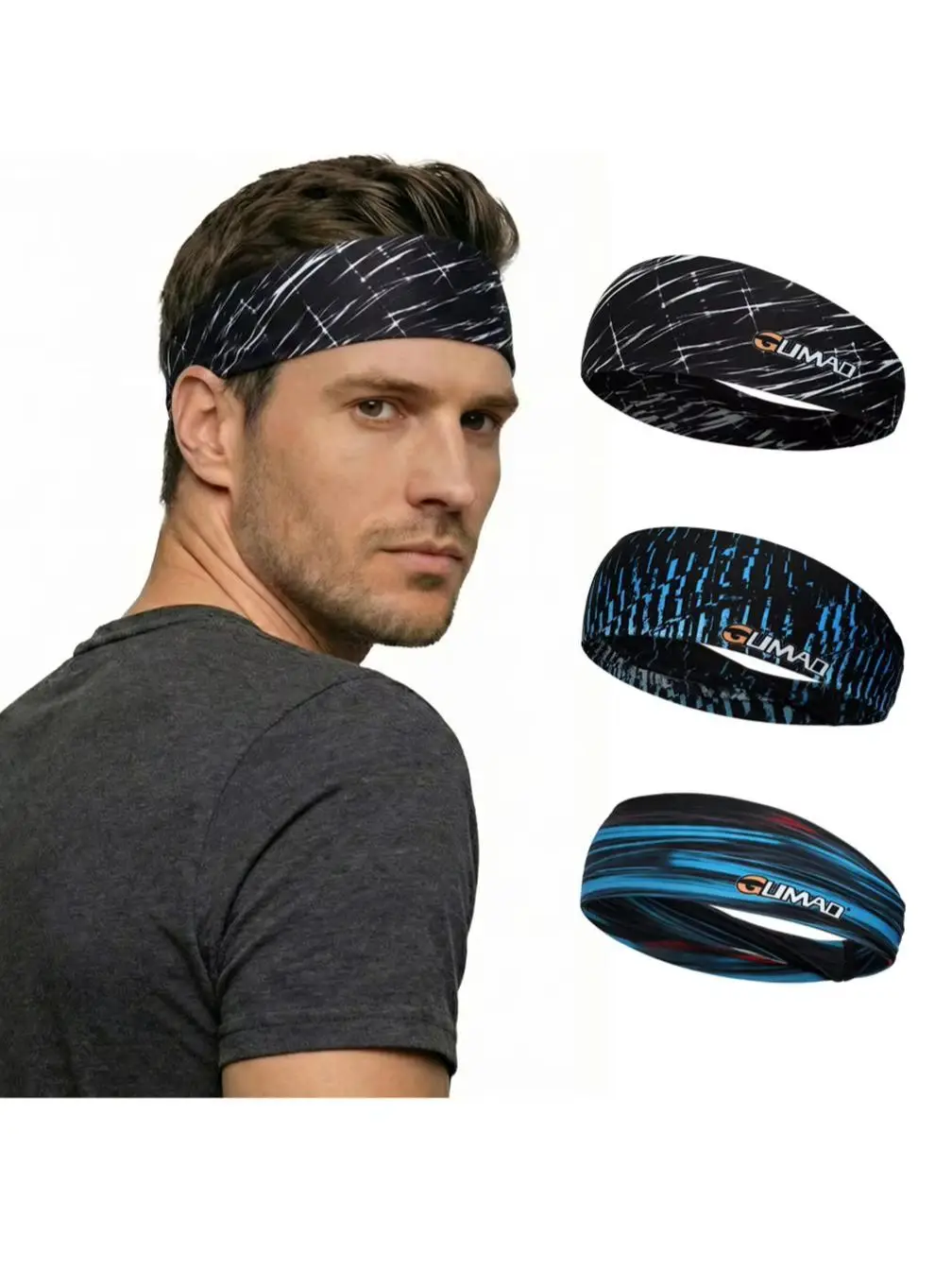 AliExpress mvptoo Sports Headband Sweatband Breathable Quick Dry Stretch Non Slip Hair Band Running Fitness Cycling Basketball Yoga Outdoor Sports