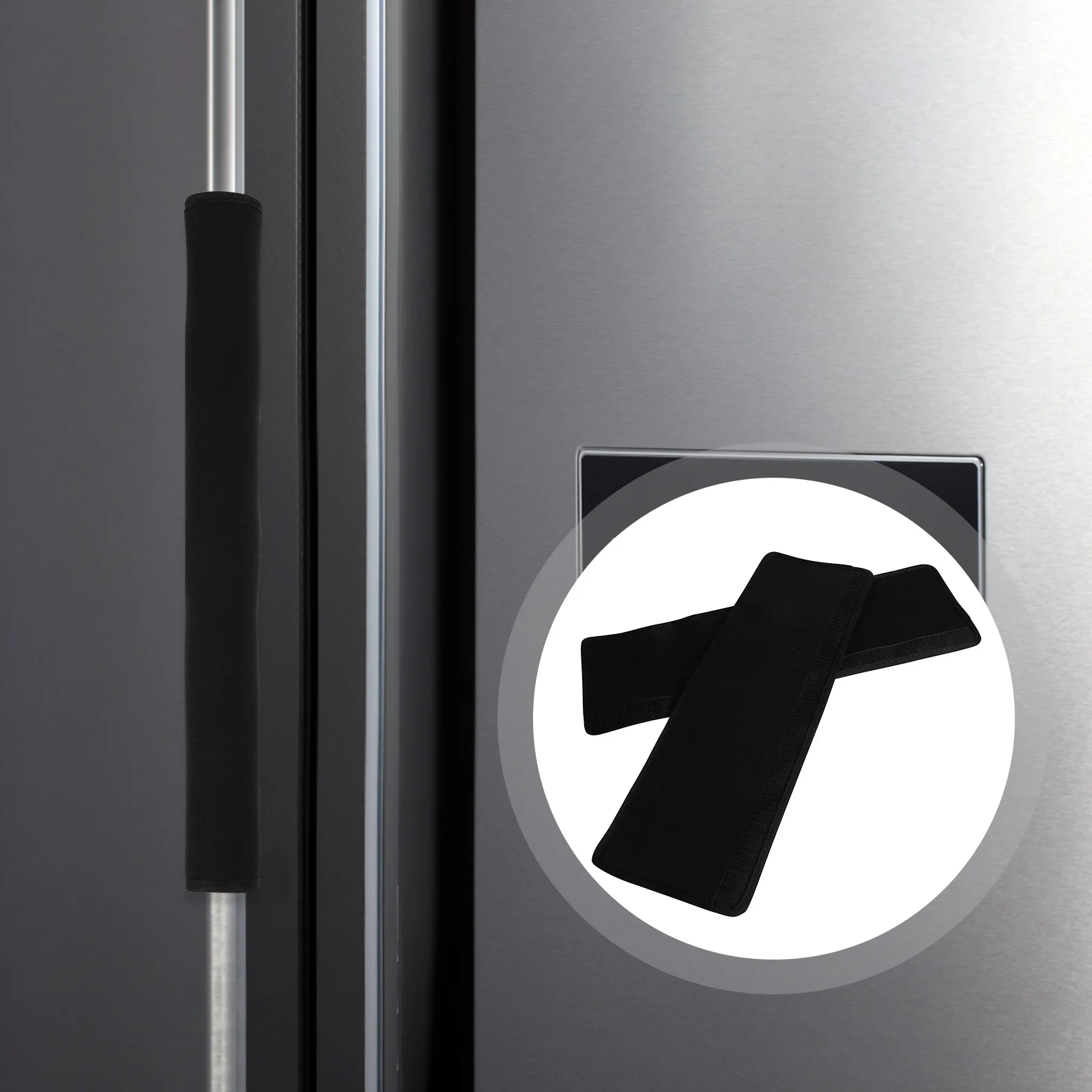 

2Pcs Refrigerator Handle Covers Soft Comfortable Protective Sleeve for Fridge Door Microwave Oven Kitchen Appliance Handle