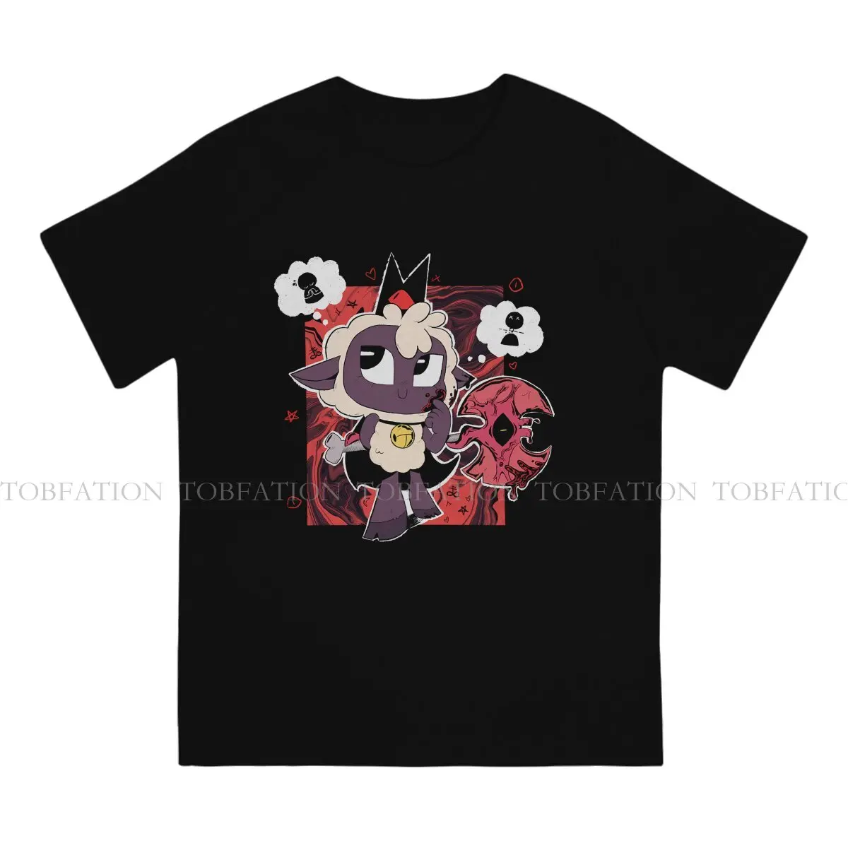 Cult of The Lamb Goat Game 100% Cotton TShirts Chibi Personalize Homme T Shirt New Trend Tops Size S-6XL view 2