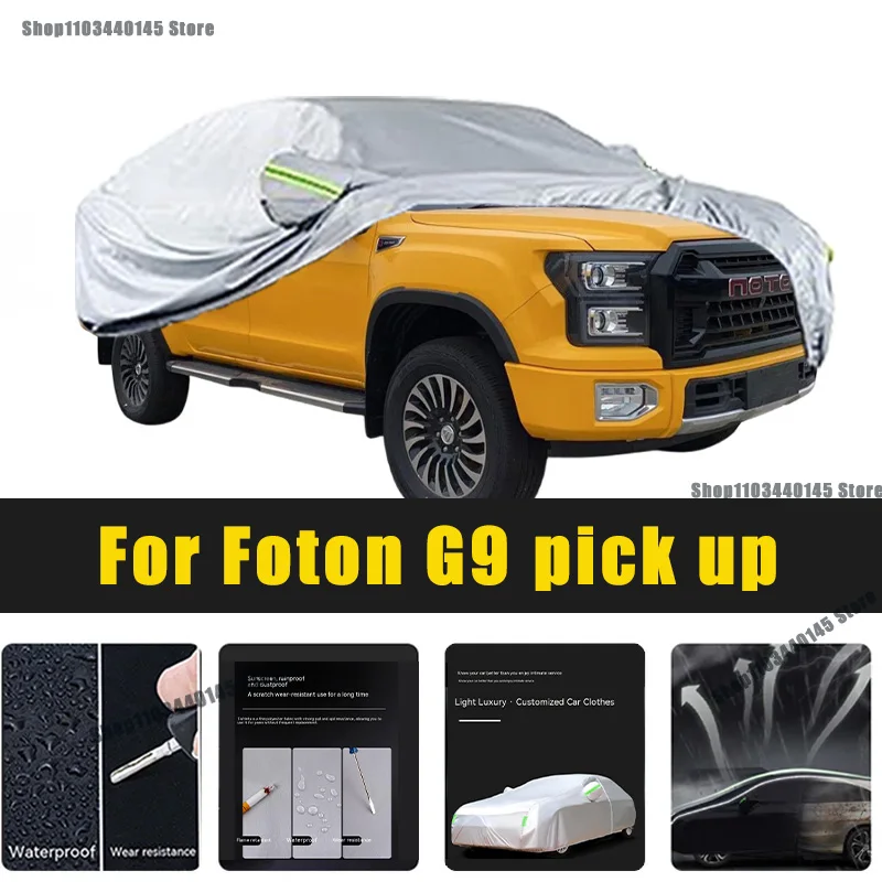 

Full Car Covers Outdoor Sun UV Protection Dust Rain Snow Oxford cover Protective For Foton G9 pick up Accessories