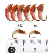 6pcs Nymph Scud Fly for Trout #2