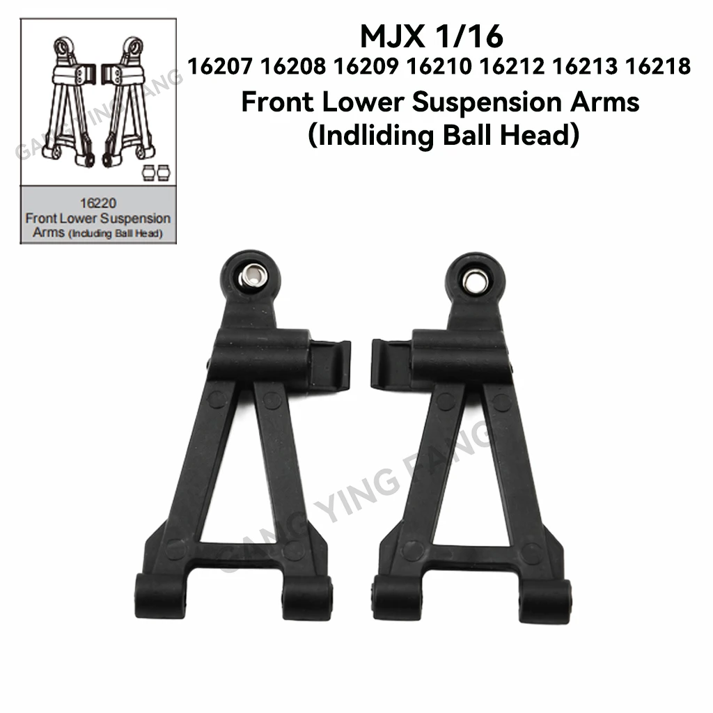 MJX 1/16 for 16218 16213 16212 16207 16208 RC Car Original Servo Anti-Collision Wheel Shock Absorber Swing Arm Original Parts view 4