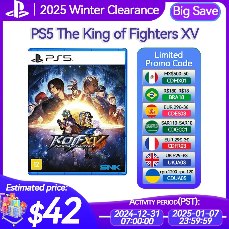 Sony PlayStation 5 The King of Fighters XV PS5 Game Deals Physical for Platform PlayStation5 PS5 CD-version Game Consoles