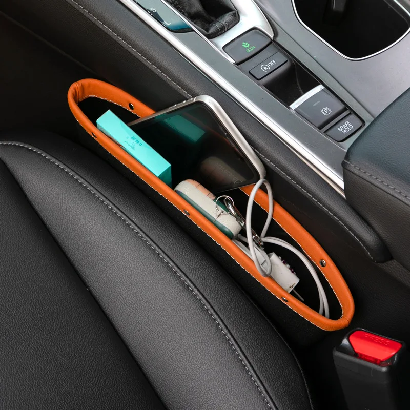 Car Seat Gap Storage Box Auto Seat Crevice Organizer Pocket Multifunctional Side Slit Catcher Holder For Phone Keys Cards image 4