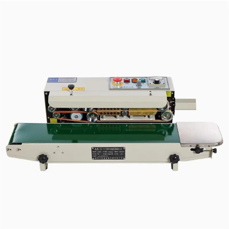 

FR-770 Automatic Horizontal Continuous Bag Sealing Machine Plastic Bag Belt Sealer Sealer Electric Bag Sealer New Sealer
