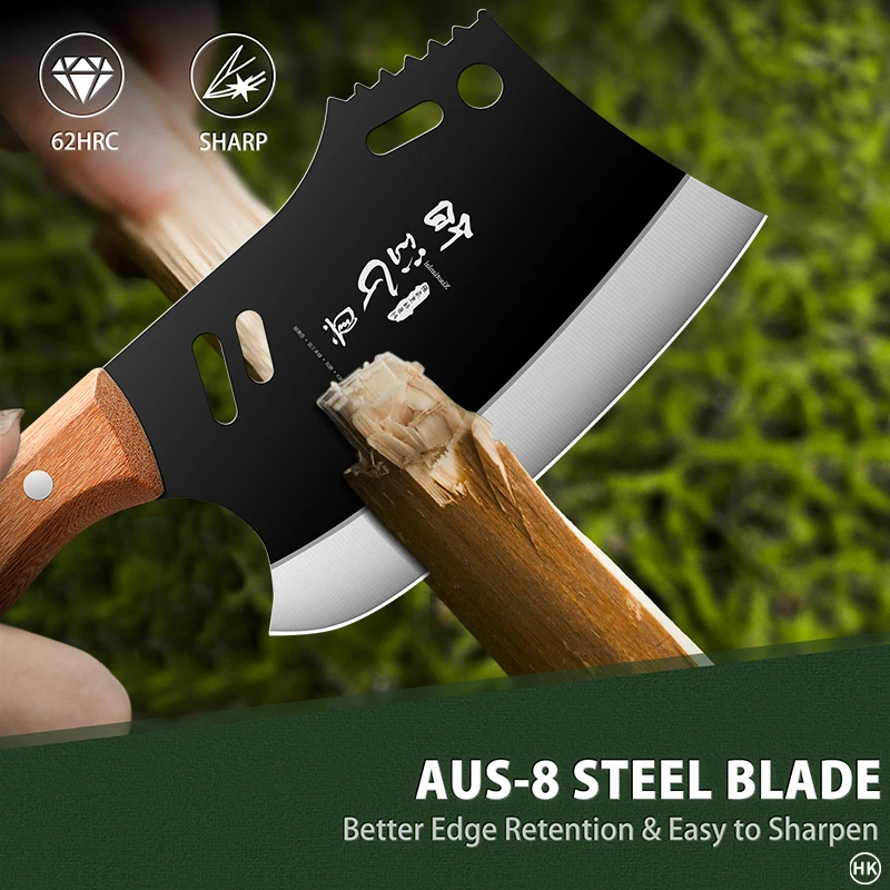 A suitable for heavy chopping, large machete with a outdoor, used as a large straight knife fo, yard work, and jungle clearing 