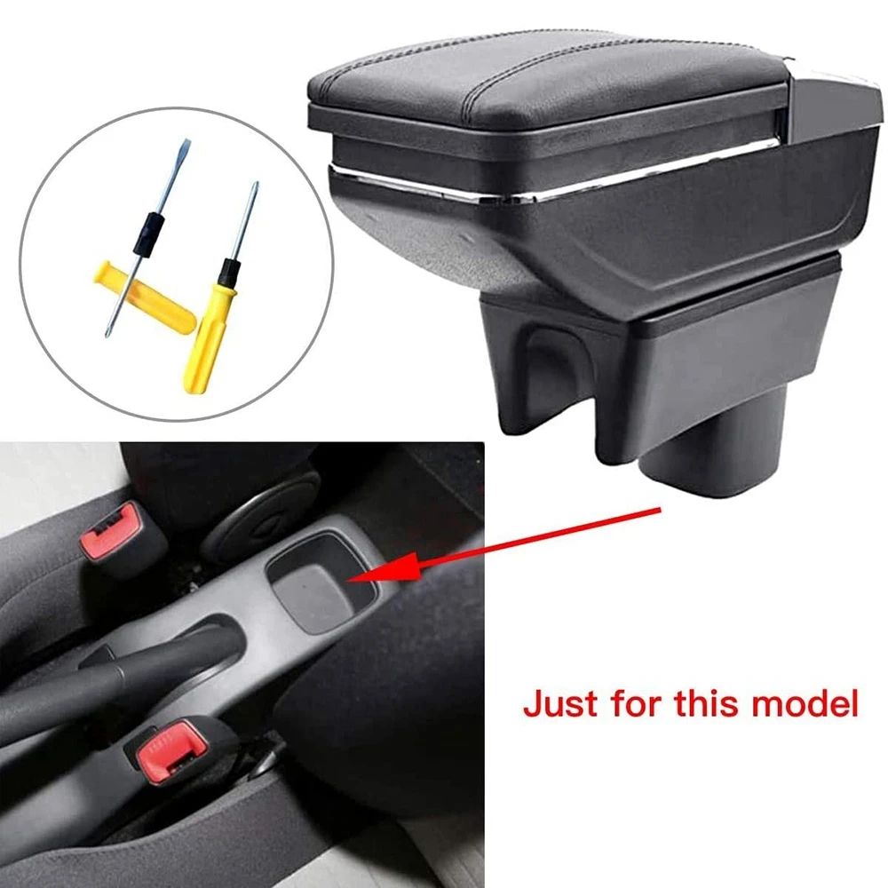 Car Storage Box PU Leather Central Armrest Box for Suzuki Swift 2005-2019 Interior Accessories