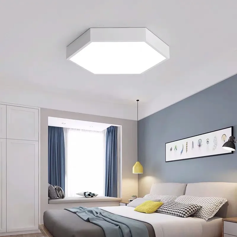 LED Ceiling Lights Modern Ceiling Lamp for Living Room Lighting Fixture Bedroom lights Nordic Hexagonal Study Kitchen light lamp