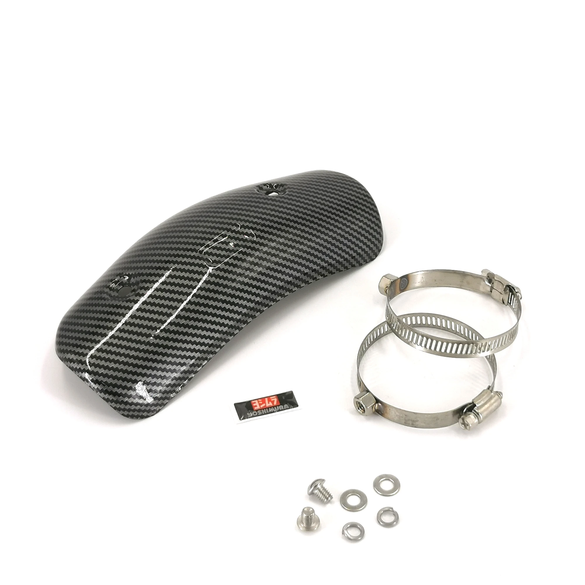 Universal Motorcycle Muffler Protector Exhaust Pipe Heat Shield Cover Anti Scald Board for Kawasaki Z900 Ninja 400 Cafe Racer