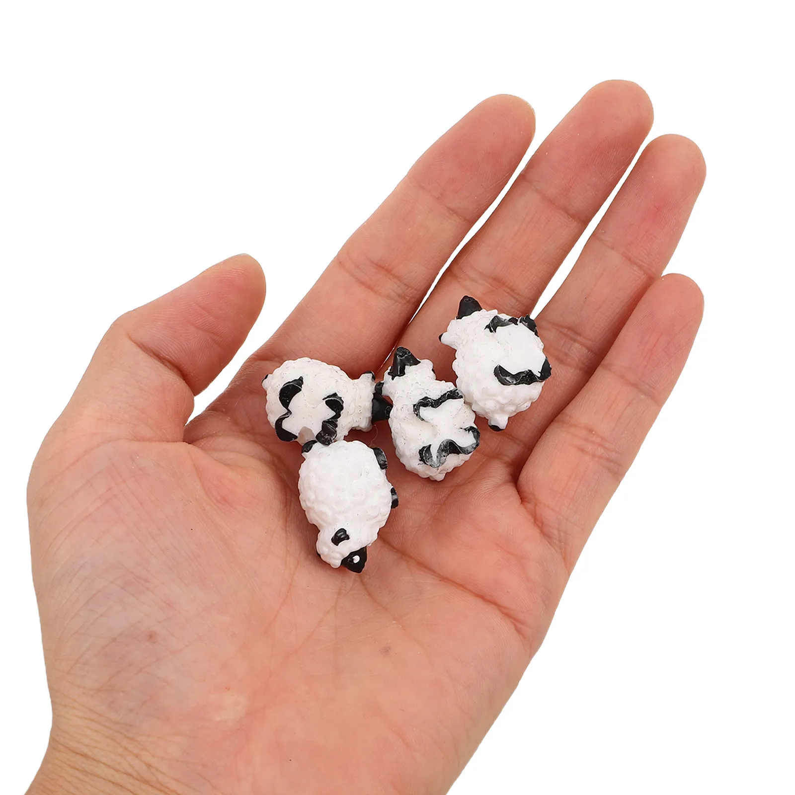 30pcs Resin Sheep Figurines Miniature Tiny Sheep Mini Plastic Sheep Resin Figurine for Fairy Garden
