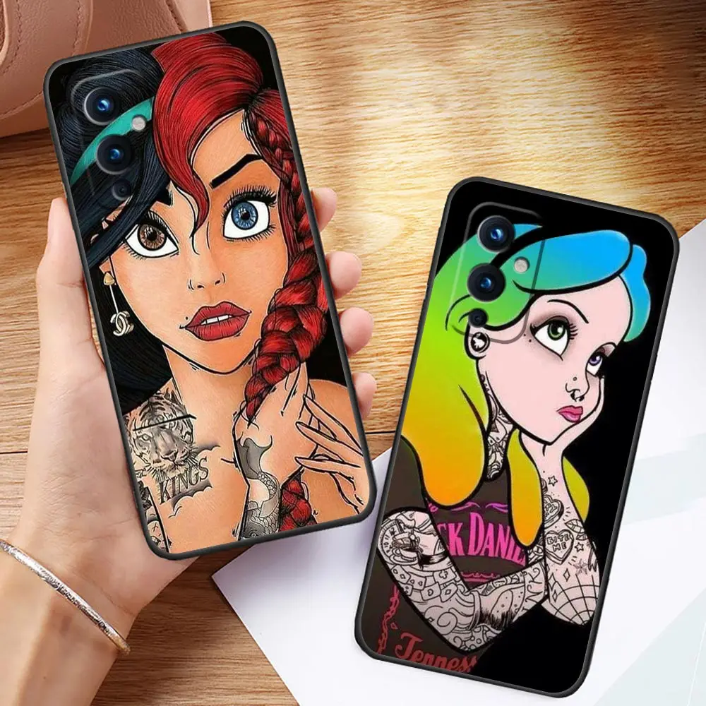 Phone Case For Oneplus 9 8 8T 7 7T 6 6T 5T ACE 2V NORD CE 2 3 LITE N10 N100 5G Pro Case Funda Coque Shell Beauty Princess Ariel