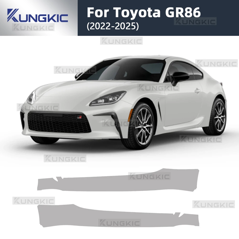 

For Toyota GR86 2022 2023 2024 2025 Door Side Skirt Sticker Accessories TPU Car Paint Protection Film Decoration Clear Body
