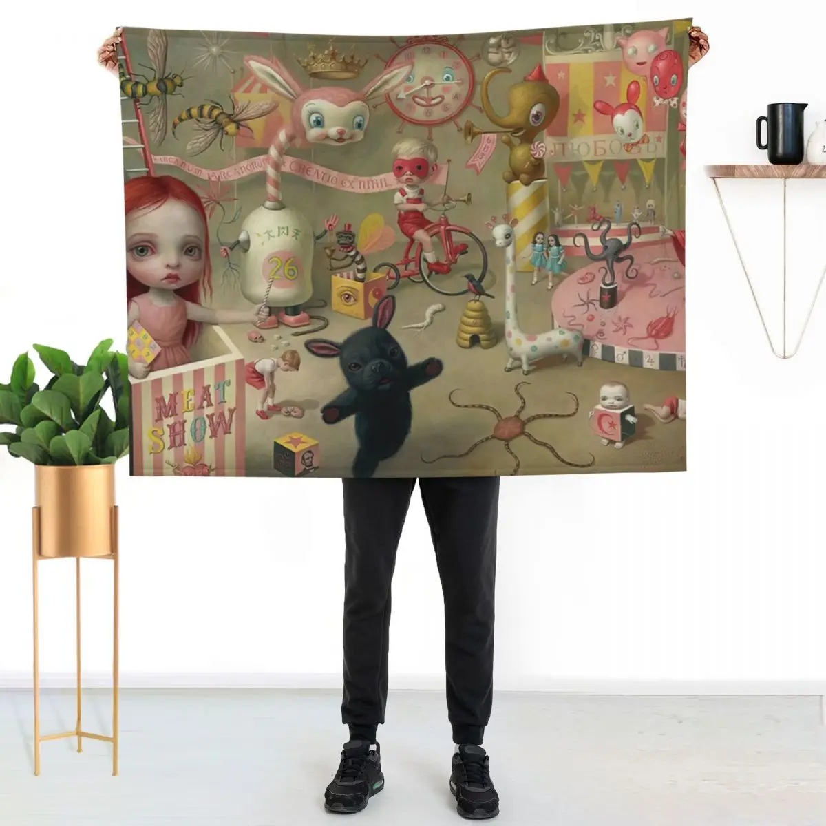 Mark Magic Circus Throw Blanket Luxury St Decorative Sofas Summer Beddings Sofas for winter christmas decoration Blankets