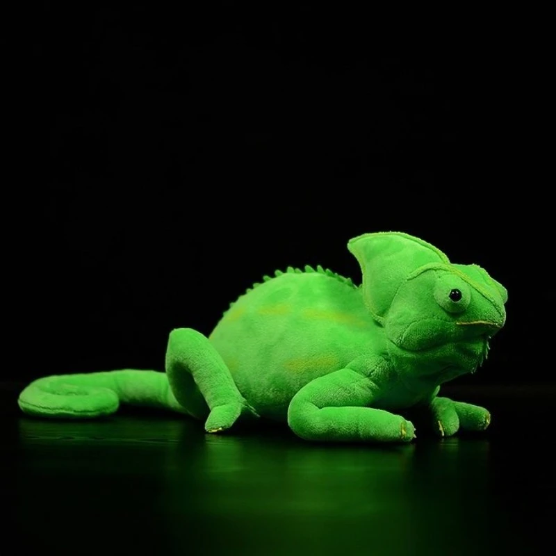 

ZWY Original Realistic Chameleon Plush Toy Cute Crested Stuffed Animal Lifelike Collectible Gift for Animal Lovers
