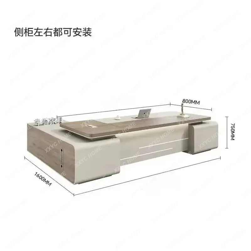 HHBeautiful  Modern Luxury Reception Office Desk Organizer Luxury Writing Executive Office Table Standing Specialty Furniture
