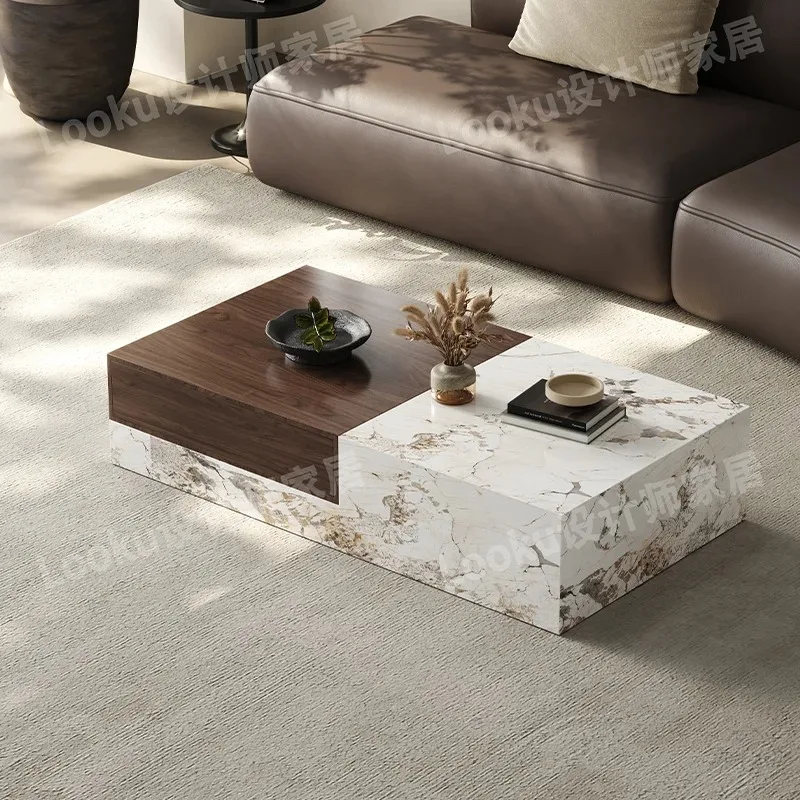 Creative Modern Coffee Table Decoration Nordic Clear Designer Unique Interior Side Table Minimalist Mesas Bajas Trendy Furniture
