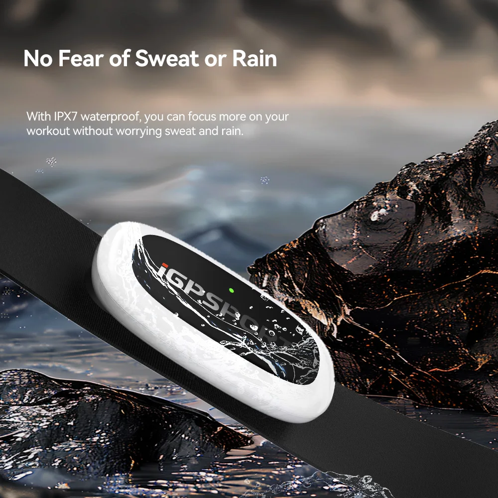iGPSPORT HR50 Herzfrequenzmesser Brustgurt Fitness Laufen Sport Herzfrequenzsensor für Fitnessstudio Radfahren Schiff aus Frankreich Lager – Detail 13