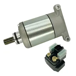 Starter & Relay for Yamaha Grizzly 550 2009-2014 Grizzly 700 2009-2023 Kodiak 700 2016-2023, 28P-81890-00-00 28P-81890-01-00