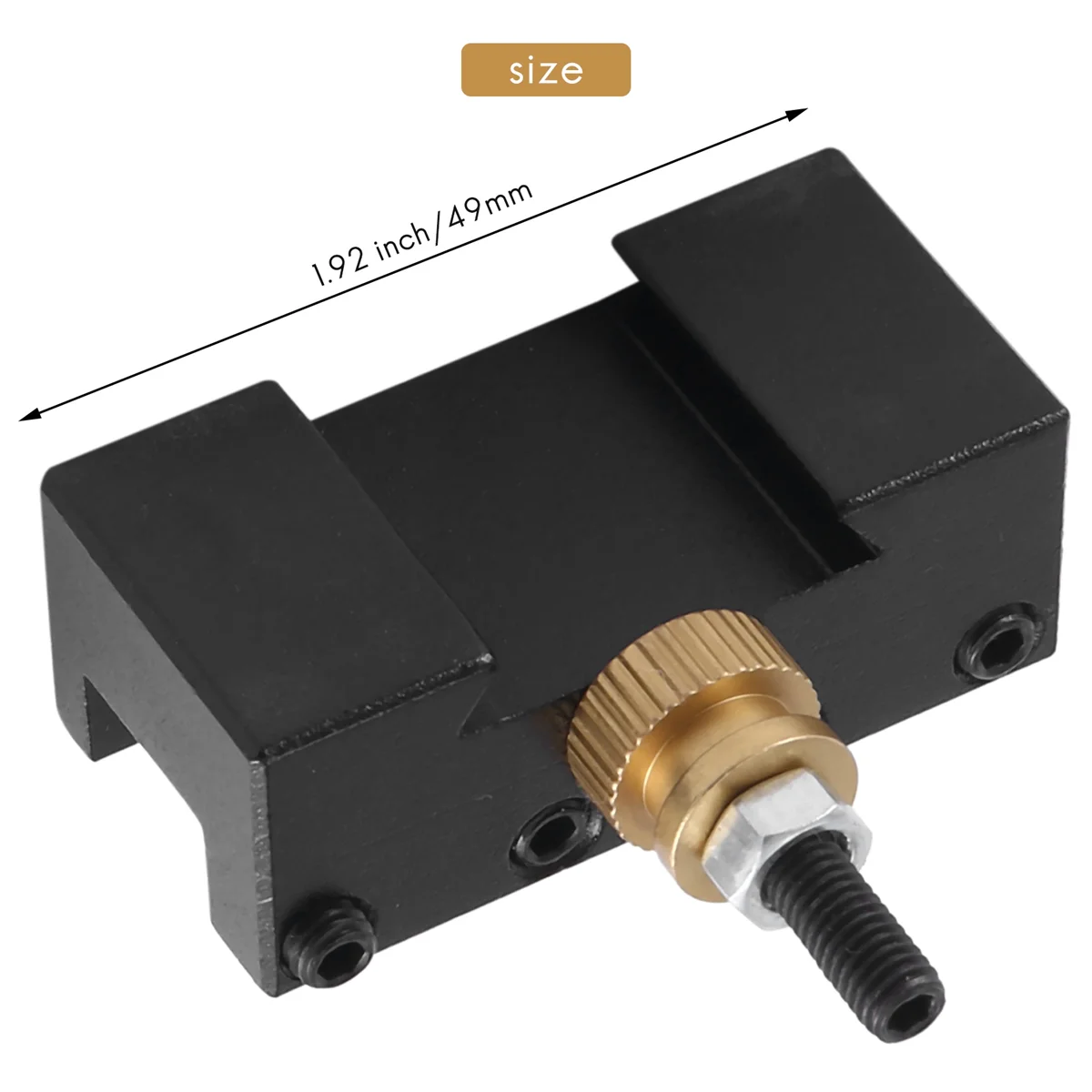 BVBV Paquete de herramientas de 6 piezas Mini torno Herramienta de cambio rápido Post y soportes Portaherramientas multifid