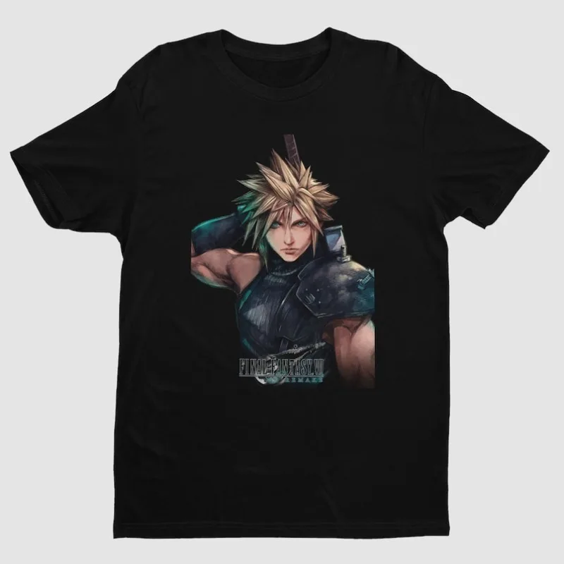 

00012559#A-Final Fantasy VII Remake Ultimania Key Art Premium Unisex T-shirt | Exclusive Design | Gifts for Him, Her, Final Fant