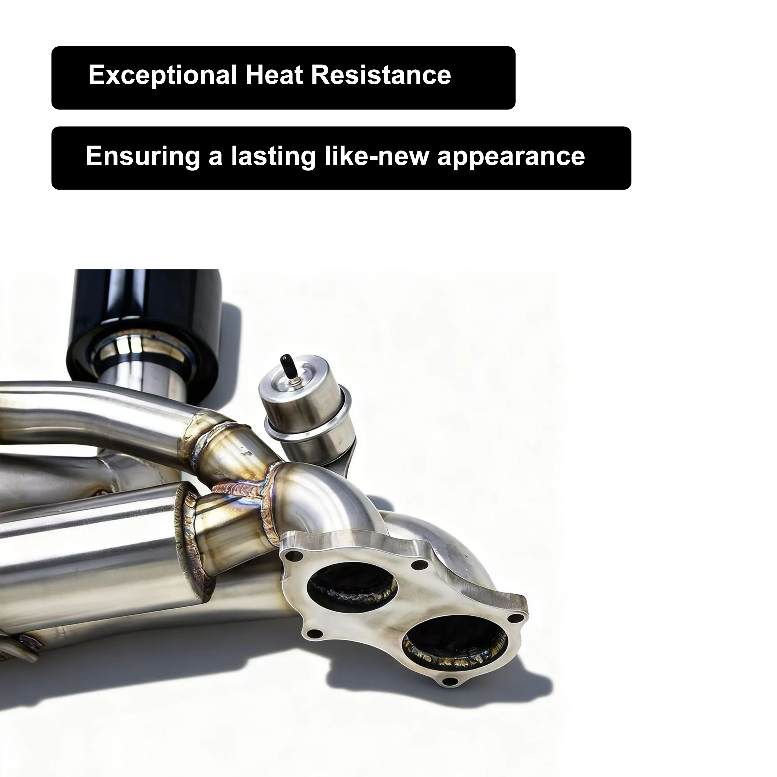 القسم الخلفي للأنابيب المستقيمة التلقائية لبورشه 718 كايمان GT4 RS 4.0L 2022-2025 صمام المحور الخلفي العادم OEM صمام المصنع Catback #5