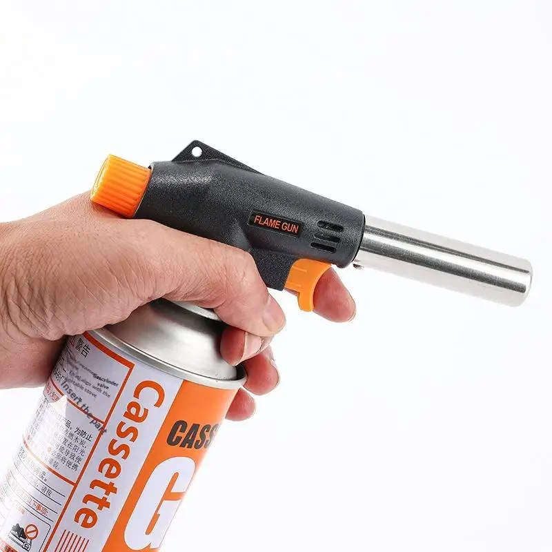 Nuevo quemador de gas para soldar al aire libre, antorcha de llama para barbacoa, encendedor de cocina, lanzallamas, antorcha de gas portátil para cocinar y acampar