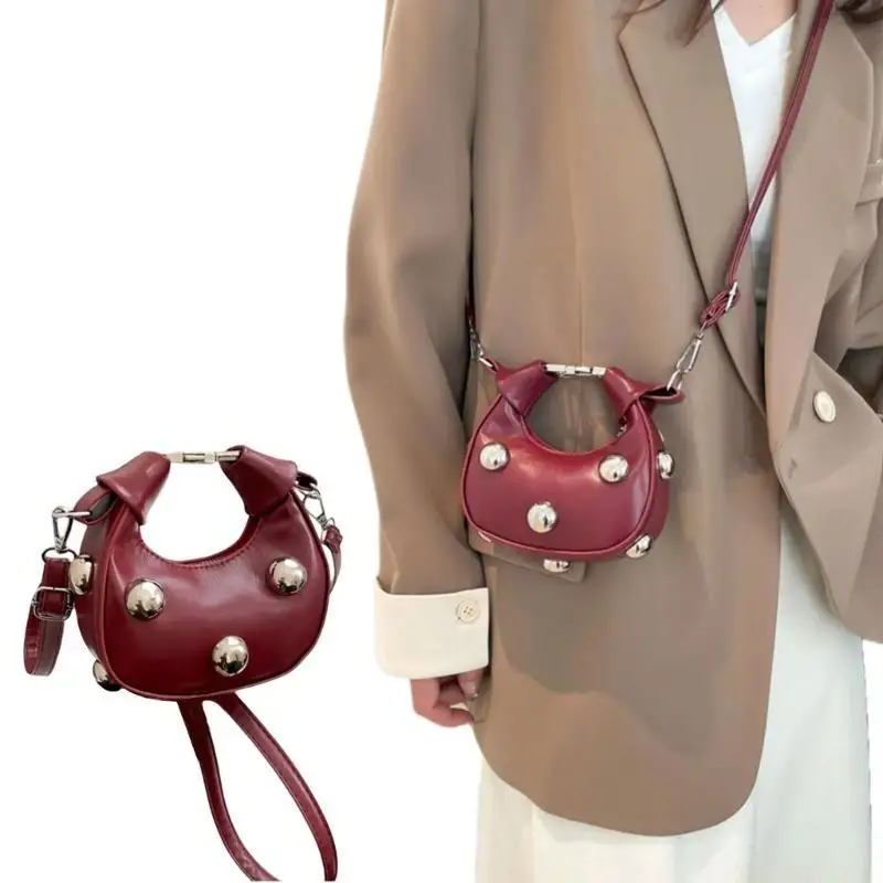 X90D Stylish Shoulder Bag for Women Retro Bag PU Leather Crossbody Bag Fashion Small Handbag