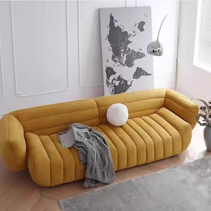 Minimalist Yellow Living Room Sofas Velvet Classic Soft Lounge Living Living Room Sofas Togo Soft Muebles De Sala Furniture Home