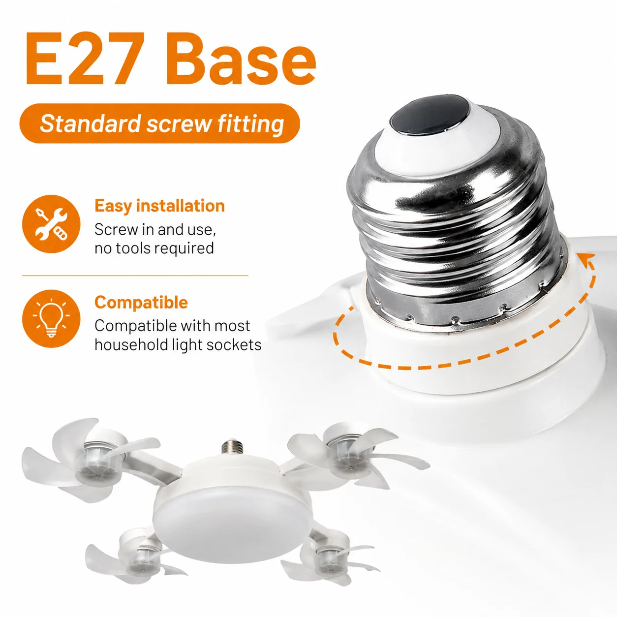 UFO Shape LED Fan Lamp with Remote E27 Socket Adjustable Wind Speed Timer 3 Colors Bedroom Ceiling Light Decor