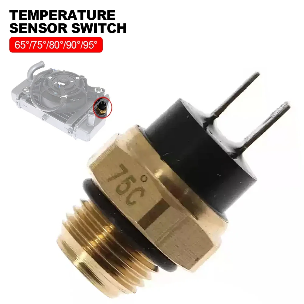 

M16 65/75/80/85/90/95° Copper Motorcycle Water Temp Sensor Radiator Coolant Fan Water Temperature Thermostat Switch Sensor