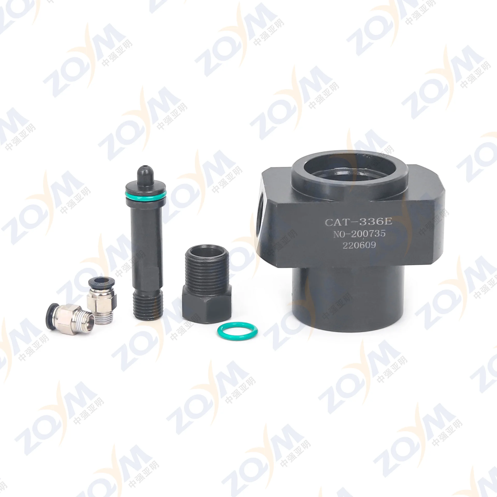 ZQYM Strumento di misurazione dello smontaggio dell'iniettore di carburante Common Rail Set da 12 pezzi per iniettore Cat 320D/336E