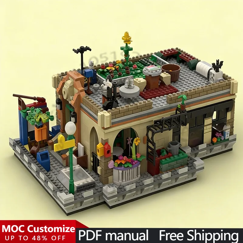 

Набор для сборки 123 Sesame Suite MOC из 1481 детали: модульный конструктор, простой креативный дизайн, игрушка для детей, подарок на праздник, сделай сам