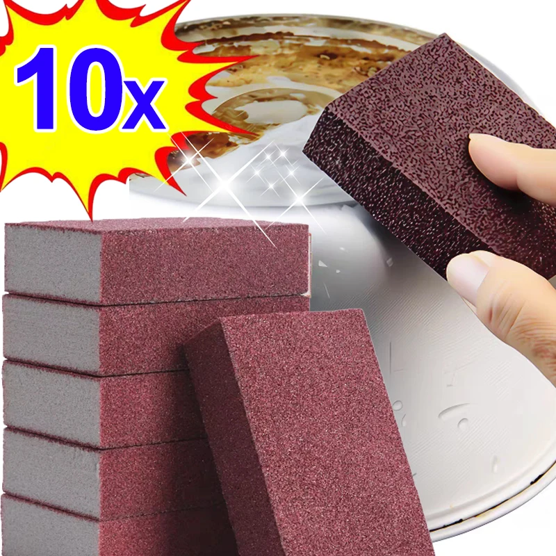 Kitchen Sponge Eraser Carborundum Removing Rust Cleaning Brush Multifunction Rust Removing Cleaner Tool Home Kitchen Cleaning