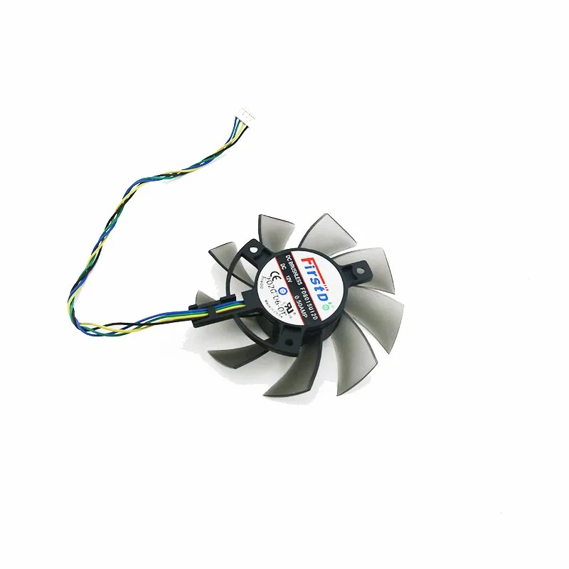 NEW 75MM 4PIN T128015BU FD8015U12D DC12V 0.50AMP Graphics Card Fan For Asus AREZ PH RX550 2G Video Card 4PIN