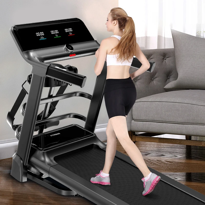 Multifunctional Home Treadmill Variable Speed Foldable Fitness Exercise Electric Trademill With LCD Screen