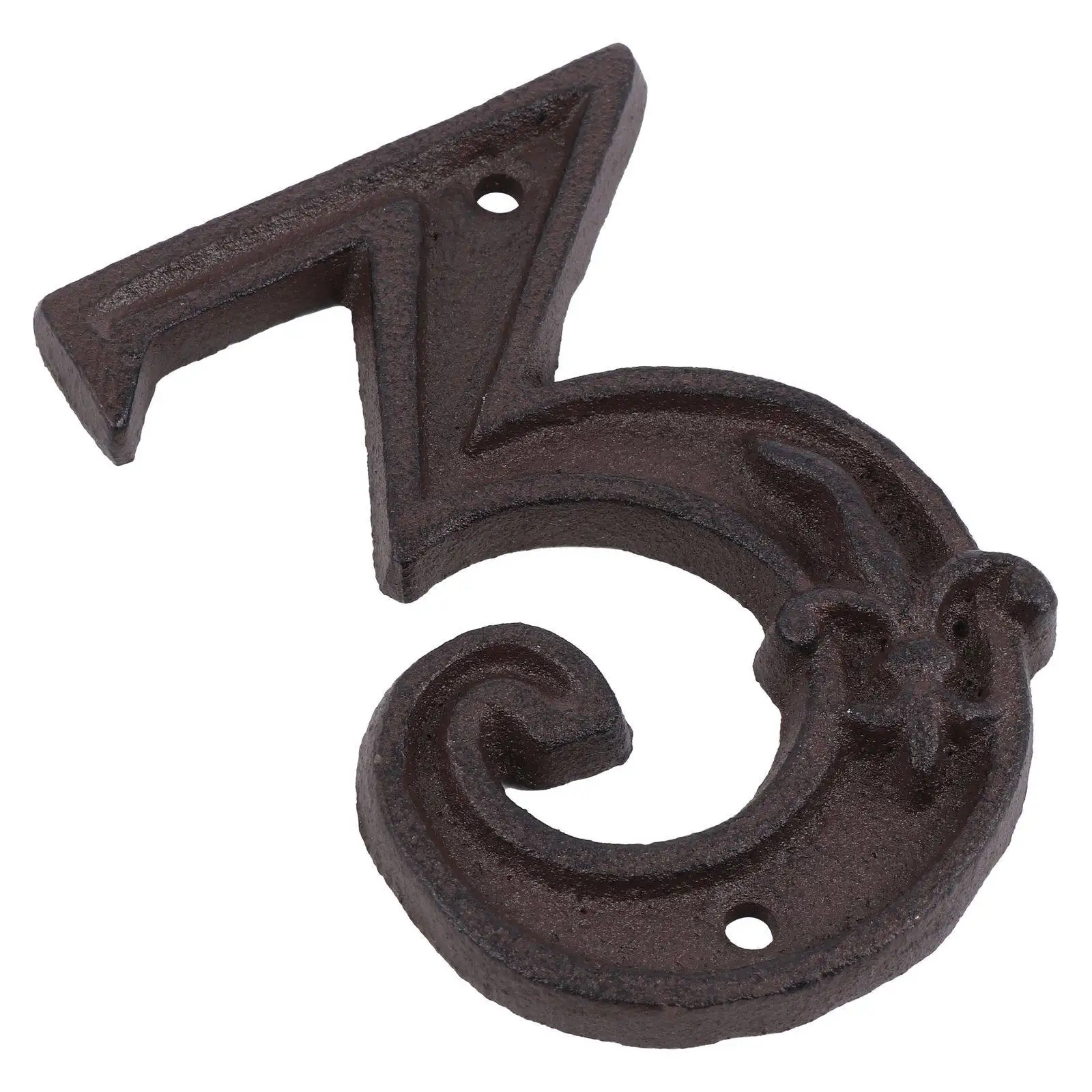 Cast Iron Retro Decorative Address Number Easy Install Indoor Outdoor Mailbox Signs